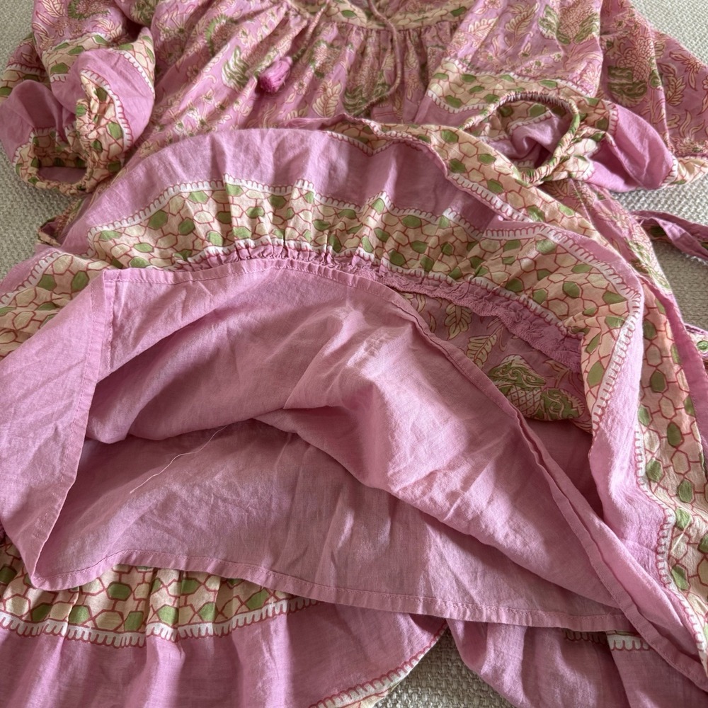 ANTHROPOLOGIE $198 Cleobella Magdalena Wildflower Mini Tunic Dress Size Medium - Picture 15 of 16
